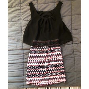 Mini pencil skirt dress
